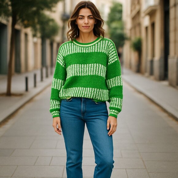 Two Tone Sweater - Picture 1 of 5
